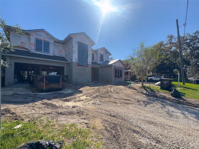 view of front of property with an attached garage