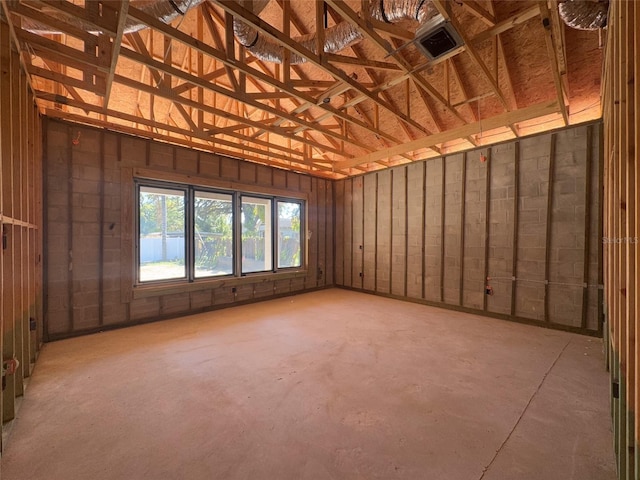 misc room featuring concrete floors