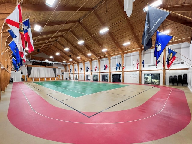 view of basketball court