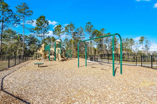 view of jungle gym