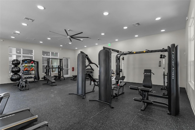 view of exercise room