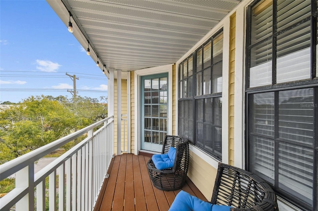 view of balcony