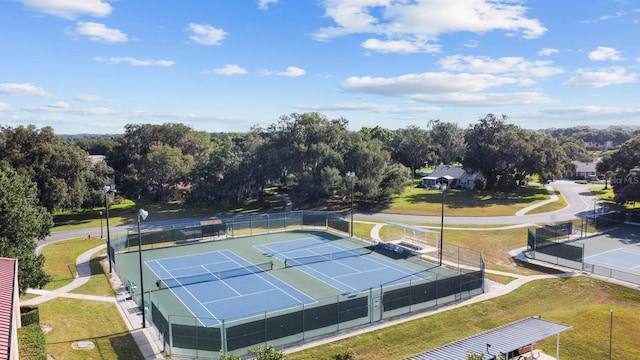 view of tennis court