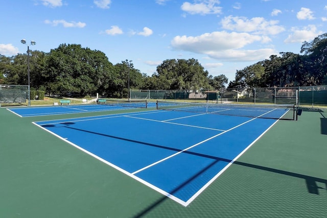 view of tennis court