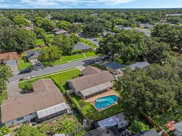 aerial view with a view of trees