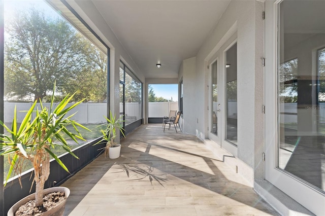 view of sunroom / solarium