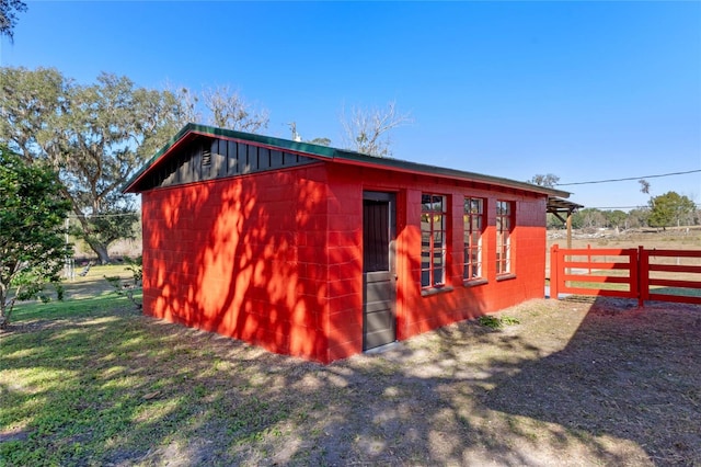 view of outbuilding