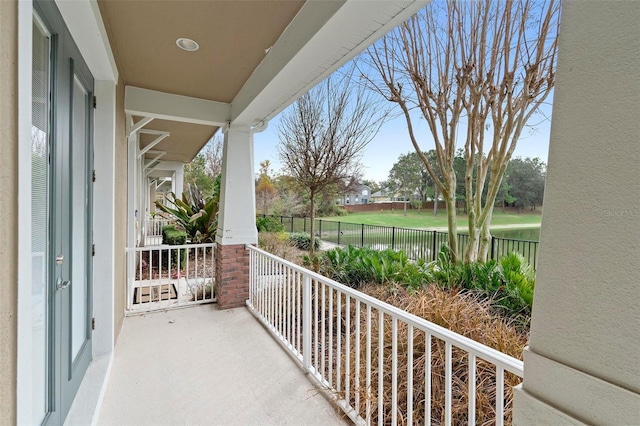 view of balcony