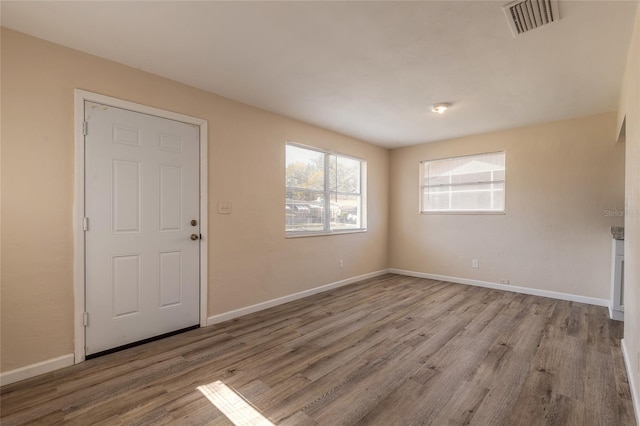 entryway featuring light hardwood / wood-style flooring