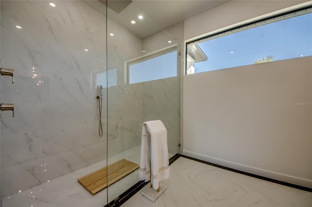 bathroom with walk in shower