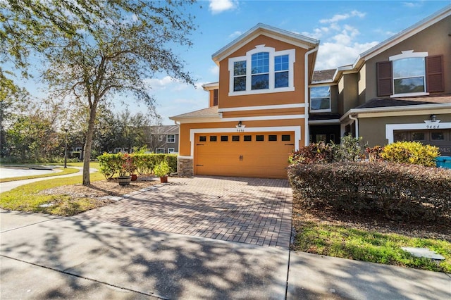 view of front of home featuring a garage