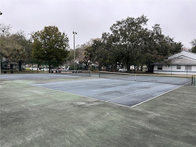 view of sport court