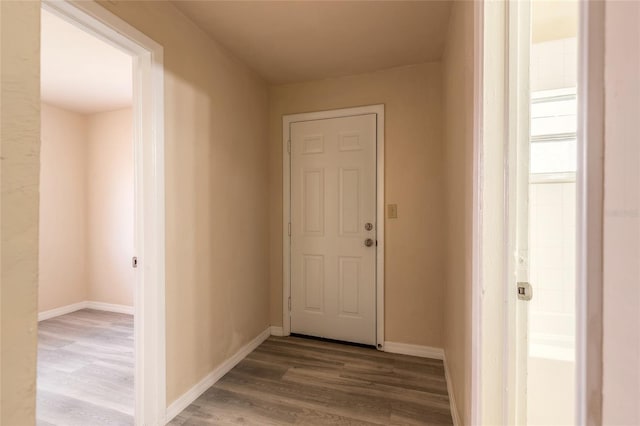 interior space featuring hardwood / wood-style flooring