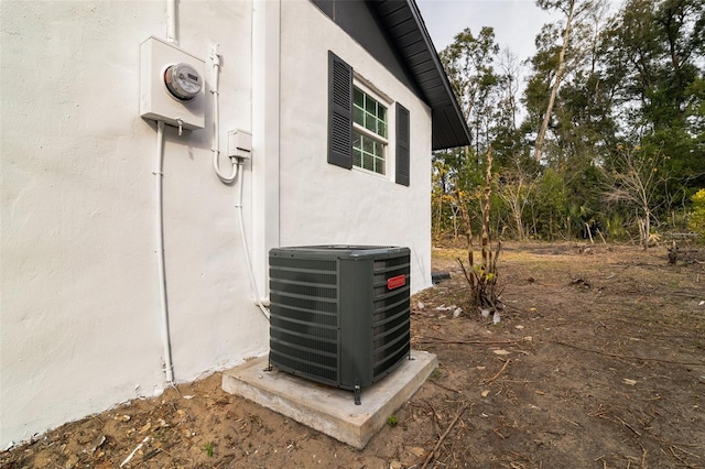 exterior details featuring central air condition unit