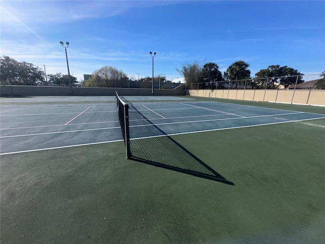 view of tennis court