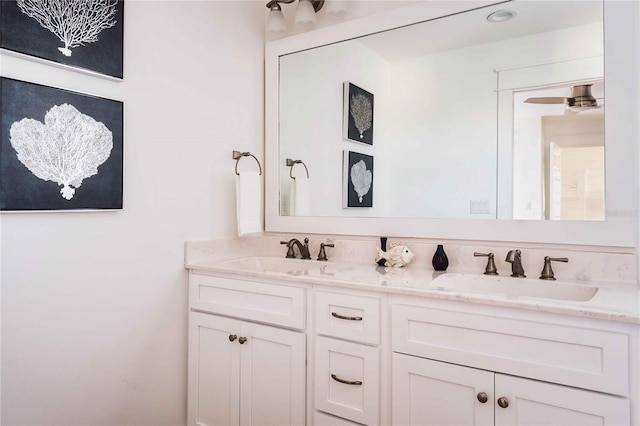 bathroom featuring vanity