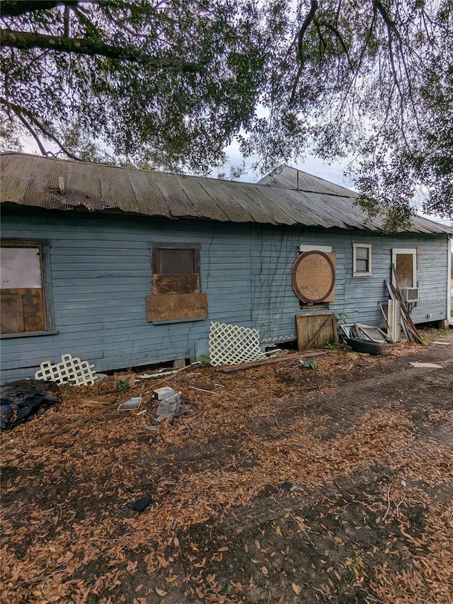 view of rear view of property