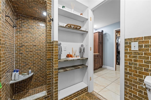 bathroom featuring tile patterned floors