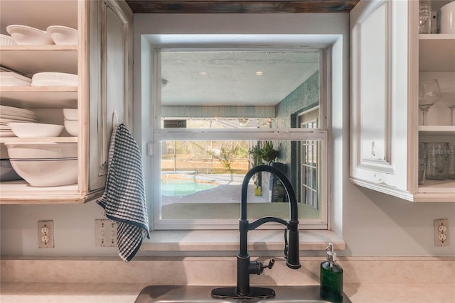 interior details with sink