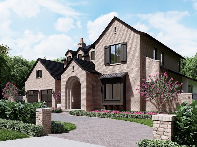 view of front of home featuring a garage