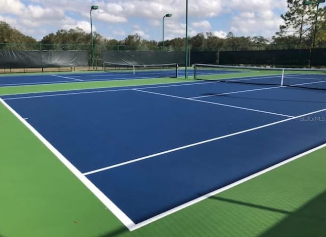 view of tennis court