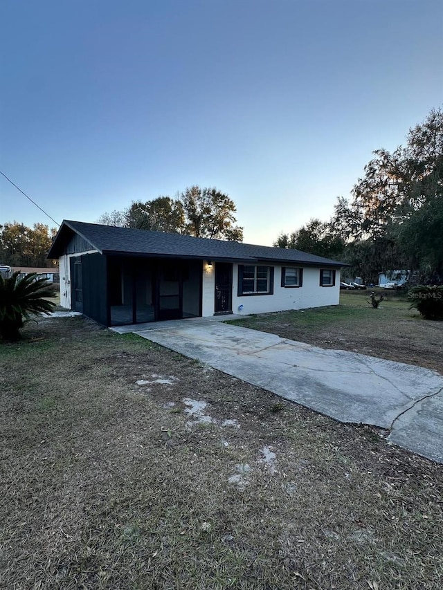 view of ranch-style house