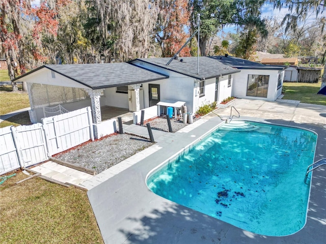 view of pool with a patio