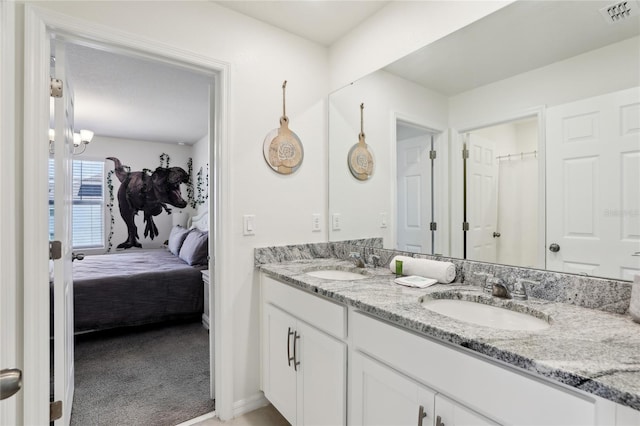 bathroom with vanity