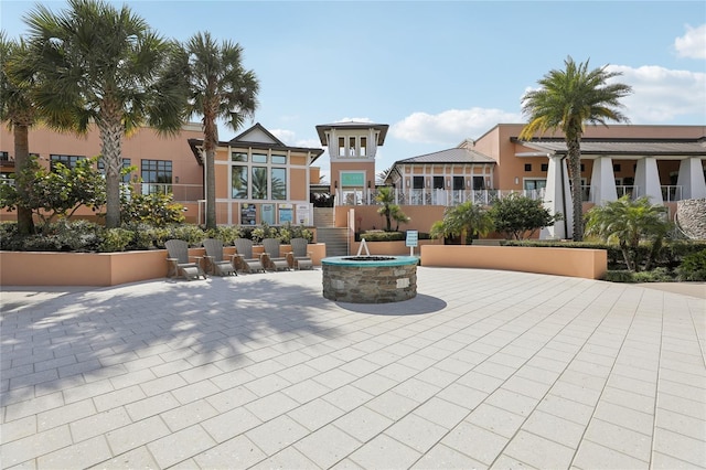 view of home's community featuring a patio