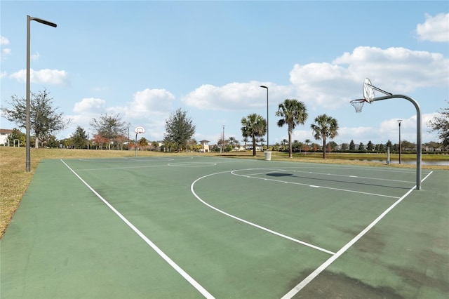 view of basketball court