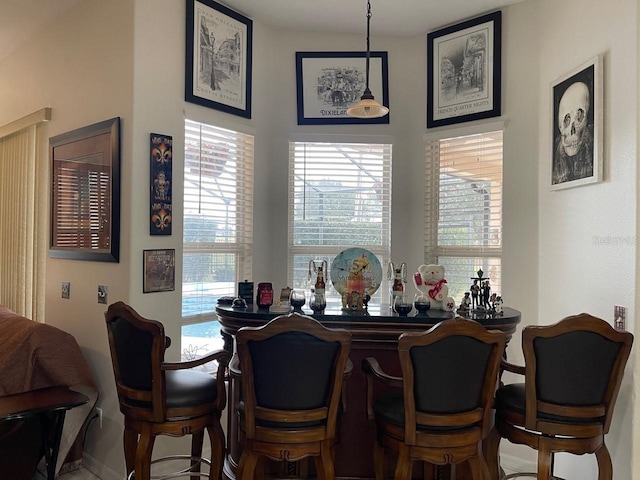 view of dining area