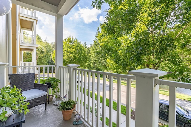 view of balcony