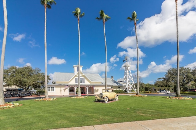 view of community with a lawn