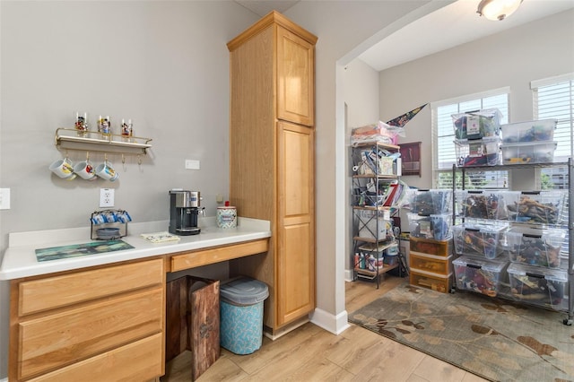 interior space featuring wood finished floors