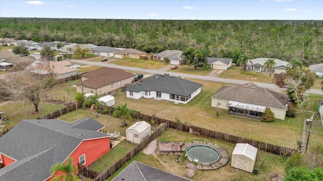 birds eye view of property