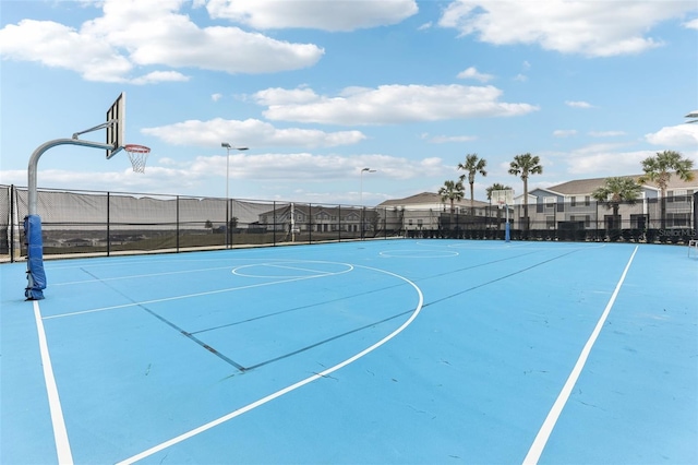 view of basketball court