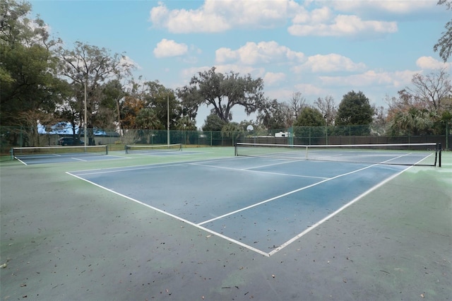 view of sport court