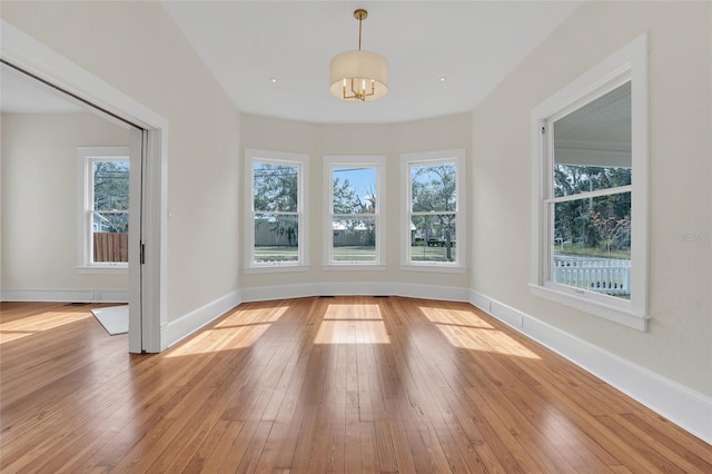 interior space with light wood-type flooring