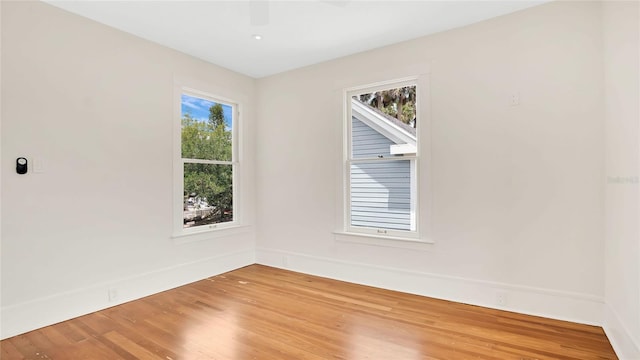 219 Laurel Ave, Sanford, FL 32771 - empty room featuring wood finished floors and a ceiling fan