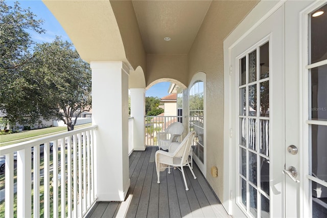 view of balcony