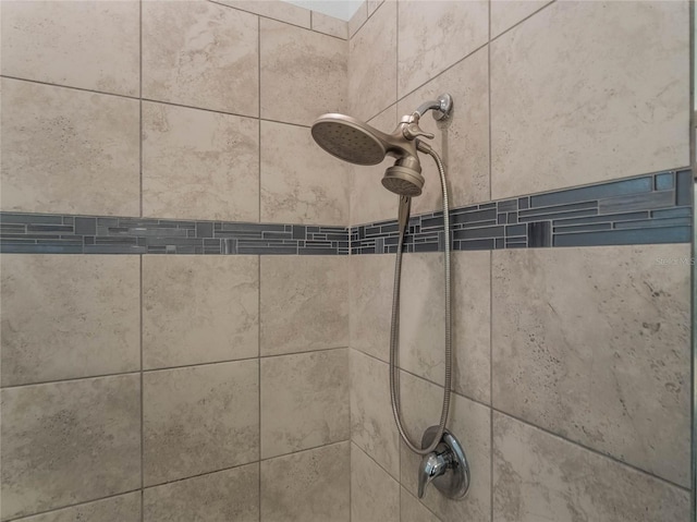 room details featuring tiled shower