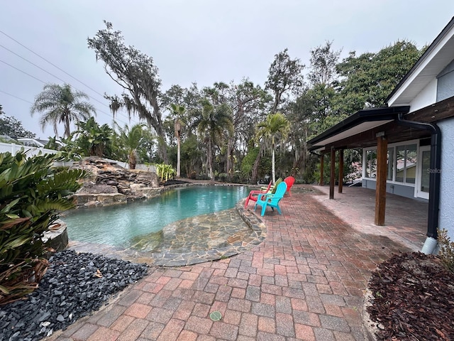 view of pool with a patio area