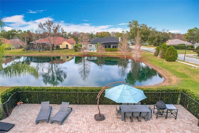 278 Eaglet Way, Lake Mary, FL 32746 - view of swimming pool with a water view and a patio area