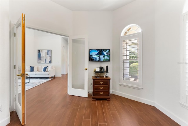278 Eaglet Way, Lake Mary, FL 32746 - bedroom featuring french doors, wood finished floors, and baseboards