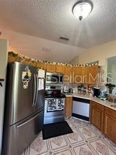 kitchen with appliances with stainless steel finishes