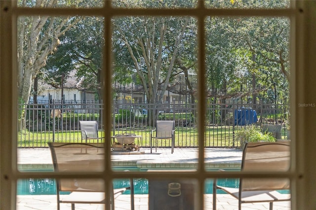 view of doorway to outside