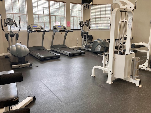 view of exercise room