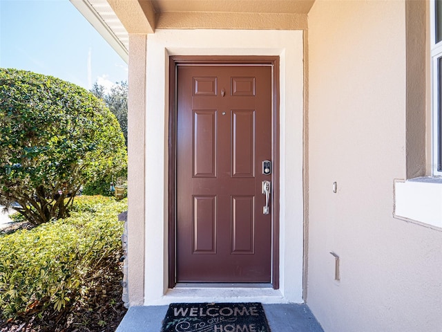 view of property entrance