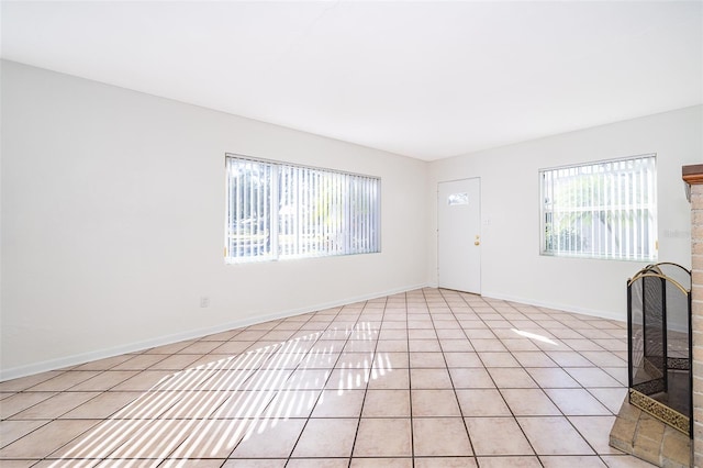 view of tiled spare room