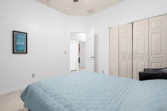 bedroom with baseboards